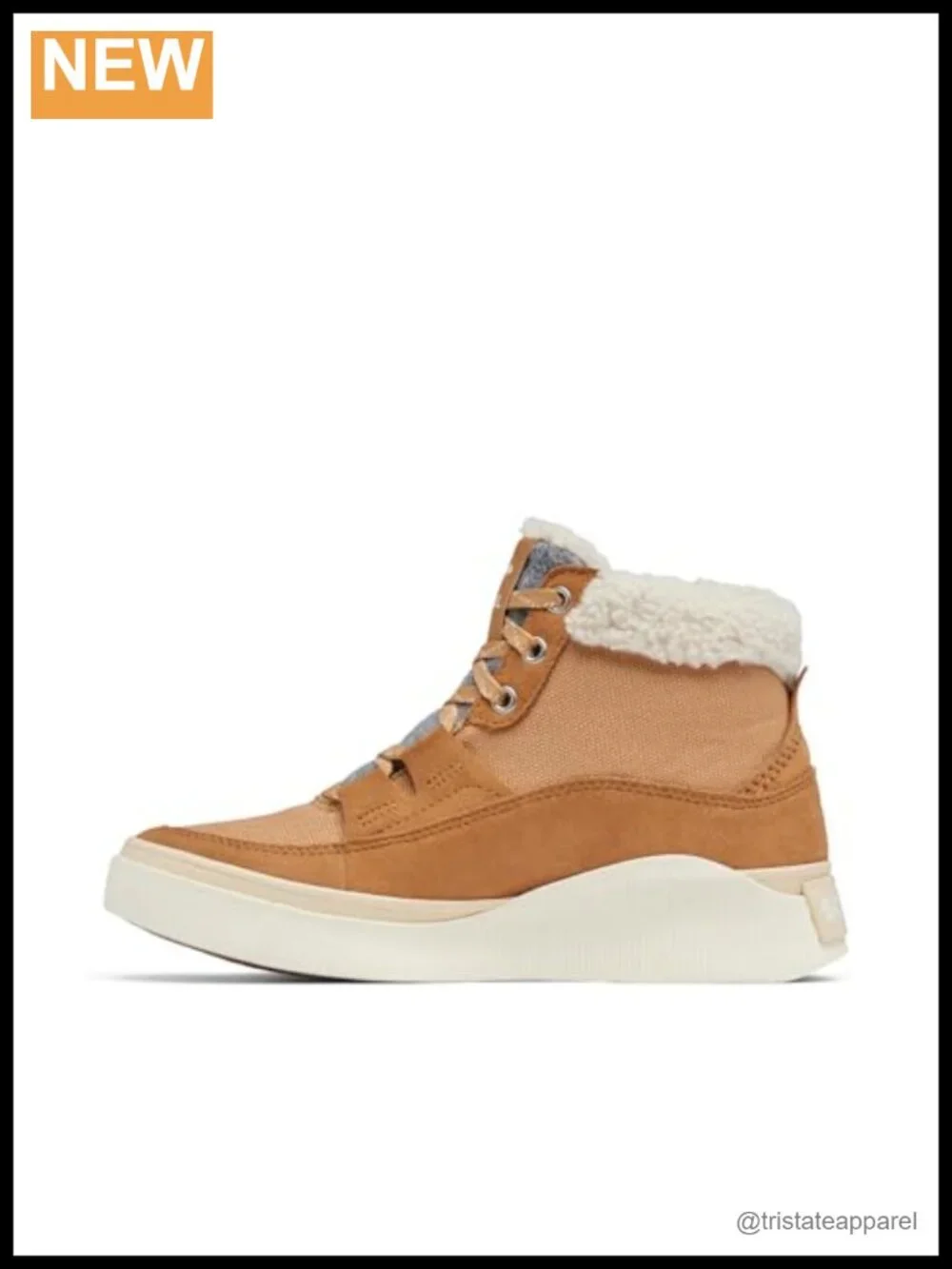 Waterproof Suede Mid-Top Sneaker Boot Ankle Lace-Up Winter Snow Boot